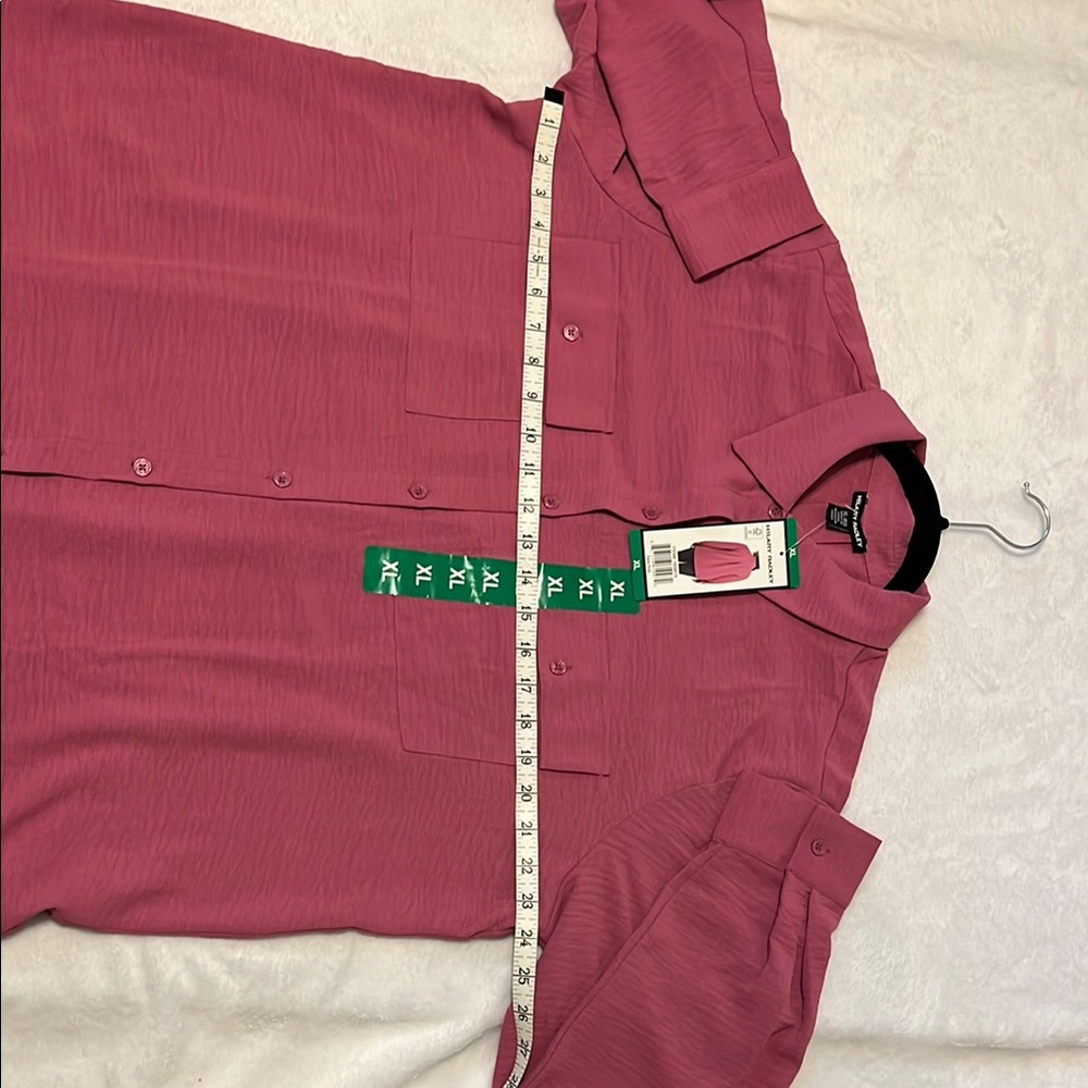 Pink Button-Up‎ Shirt - Picture 3 of 9